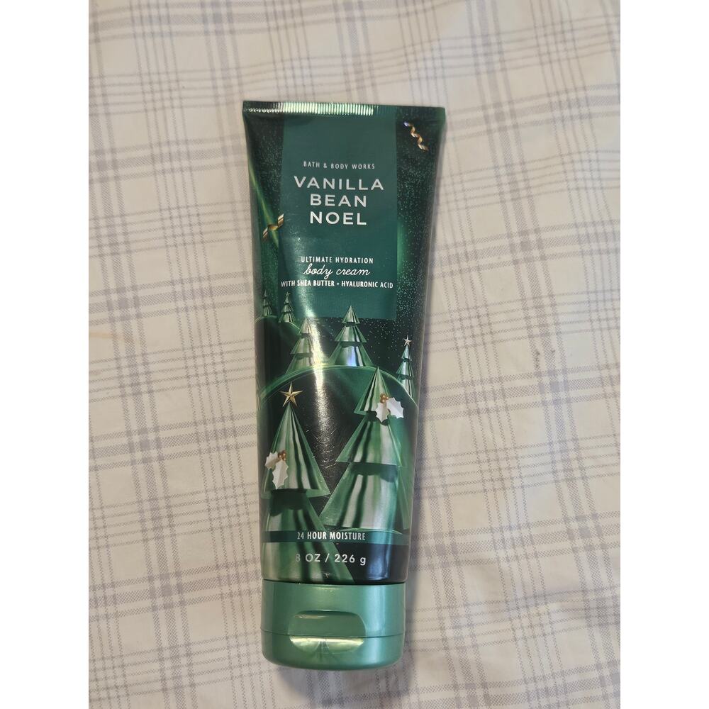 NEW Bath and Body Works Vanilla Bean Noel Shea Body Cream, Full Size 8oz 226g